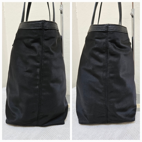 TORY BURCH Nylon Large Black Tote Bag AUTHENTIC - Picture 8 of 13